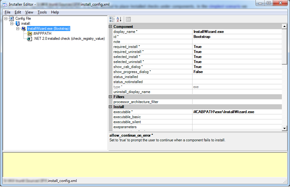 dotNetInstaller Prerequisite Wrong